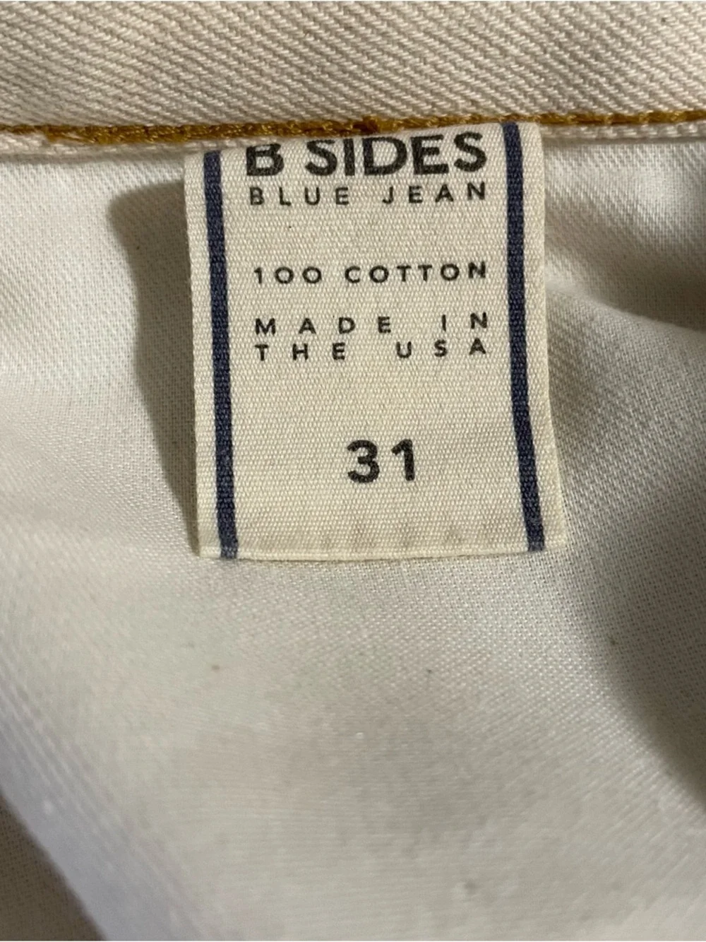 B SIDES bi-color denim pants size 31 NWOT